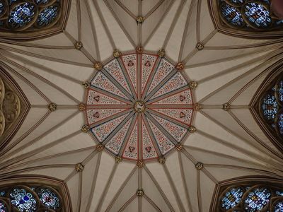 York Minster - vaulted ceiling of the Chapter House