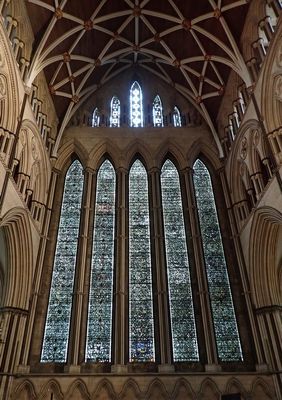 York Minster - North Transept with the Five Sisters window