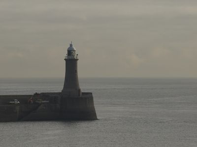 Tynemouth North Pier lighthouse