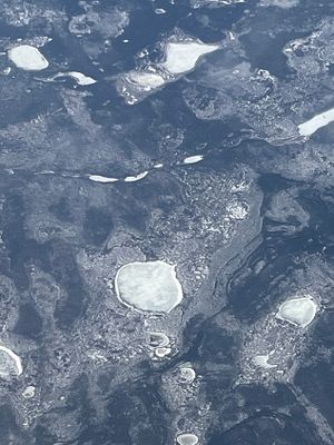 Greenland from the plane