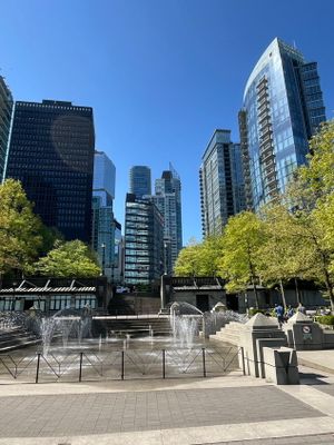 Vancouver from the esplanade to Stanley Park