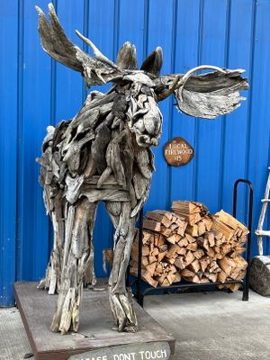 Moose sculpture