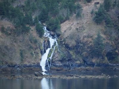 Waterfall along Knight Island Passage