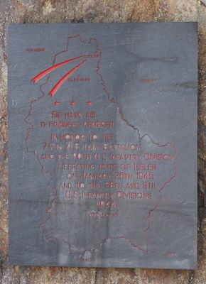 Commemoration of the US Forces for their valour during the Battle of the Bulge 1944-1945
