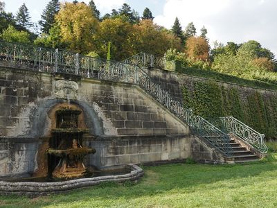 Stairs and fountains