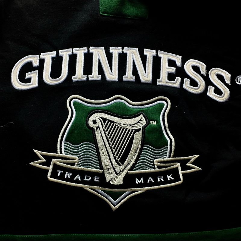 The 'Guinness® Green Hockey Style Hooded Sweatshirt' (1)