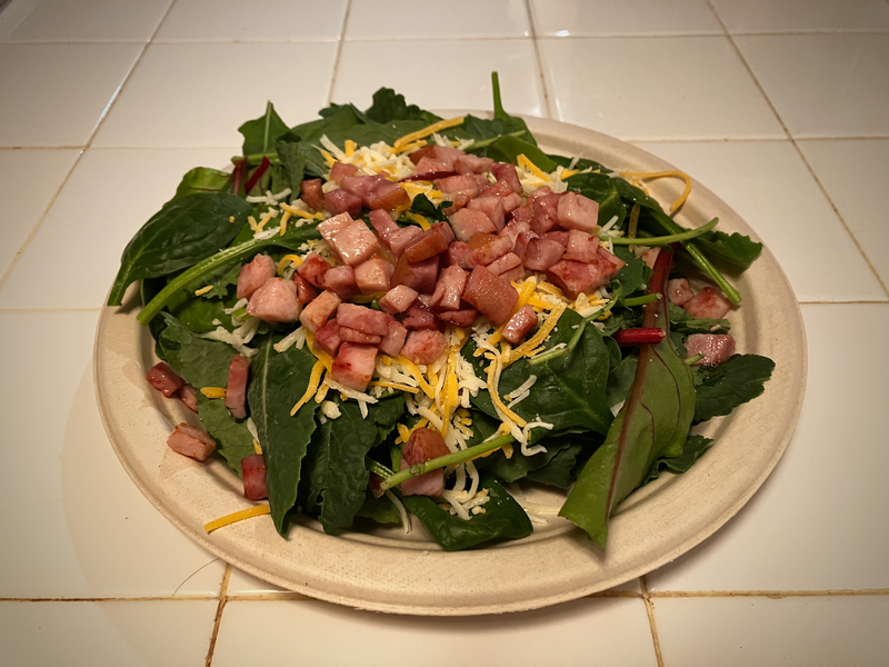 Ham & Power Greens Salad