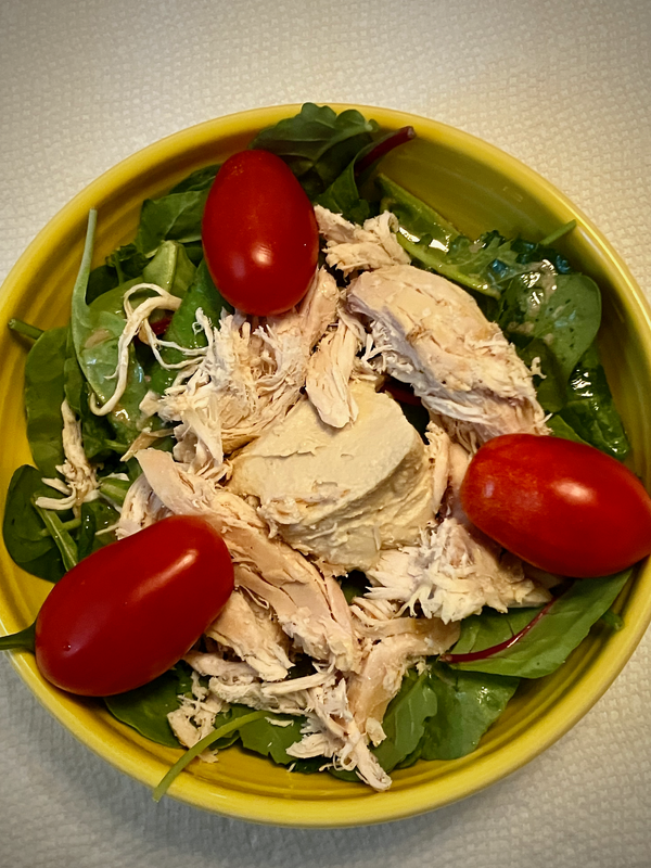 Chicken & Hummus Salad