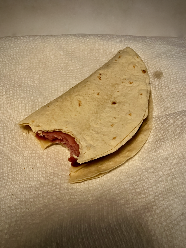 Ham and Swiss Cheese Taco