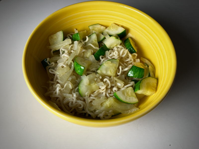 Zucchini and Noodles Bowl