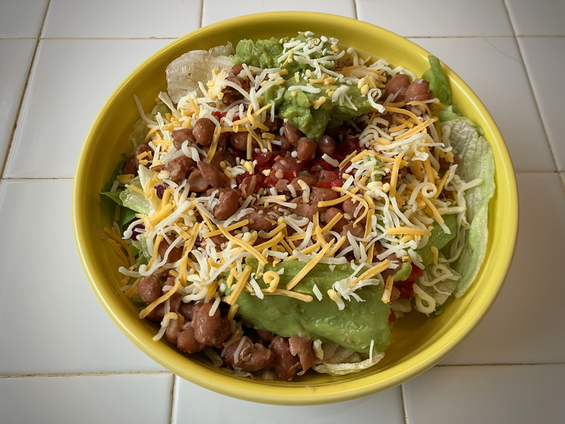 Ensalada de frijoles pintos