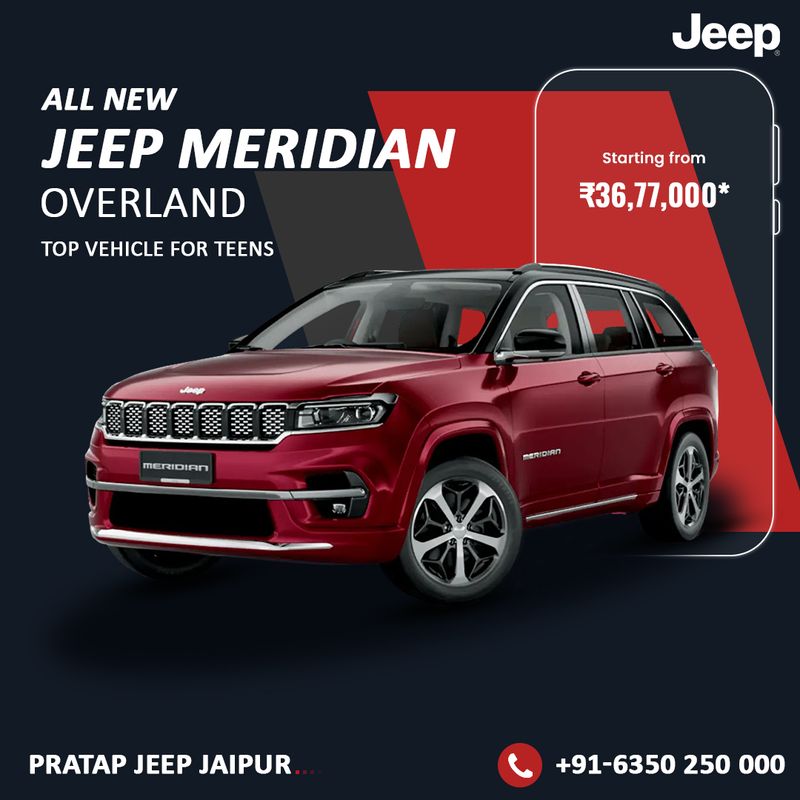Conquer Every Road with the All-New Jeep Meridian | Pratap Jeep Jaipur