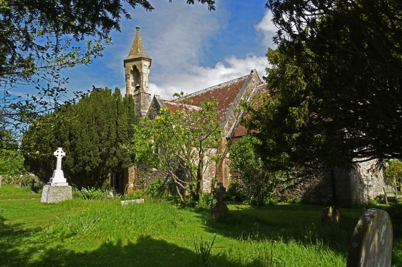 St Swithern Church, Thorley, Isle of Wight .