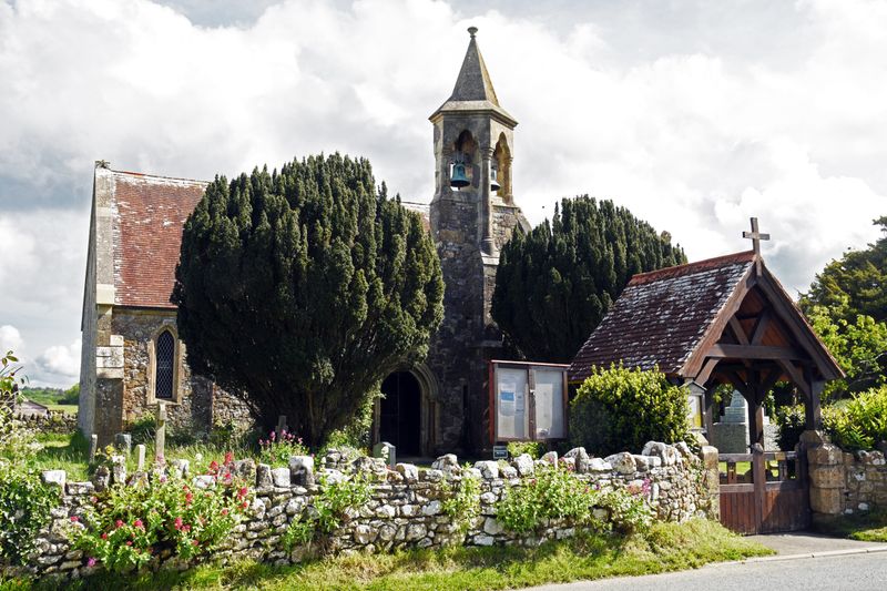 St Swithern Church, Thorley, Isle of Wight .