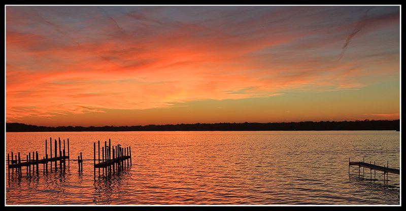 A Lakeside Sundown