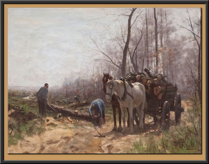Hout laden, ca. 1895