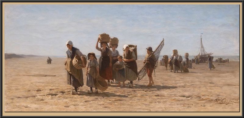 Terugkomst van het strand, 1878