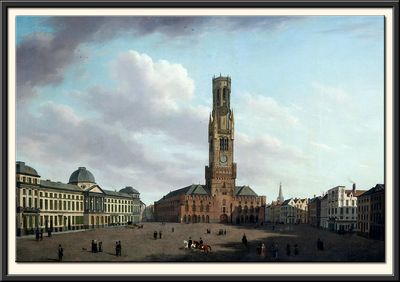 The Market Square in Bruges, 1826
