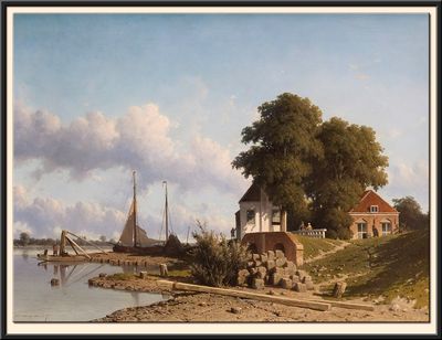 Aan de Lek bij Elshout, 1850 - 54