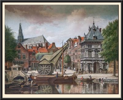 De Waag en de Damstraat te Haarlem