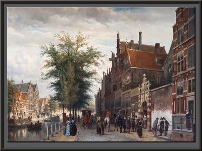 Het Atheneum Illustre aan de Oudezijds Voorburgwal te Amsterdam, 1879