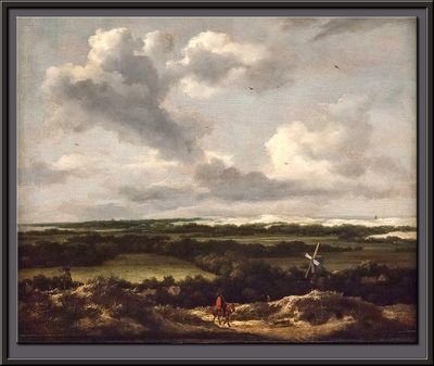 Dune Landscape with o Rabbit Hunt, c. 1650