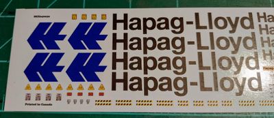 Hapag-Lloyd Container Decals
