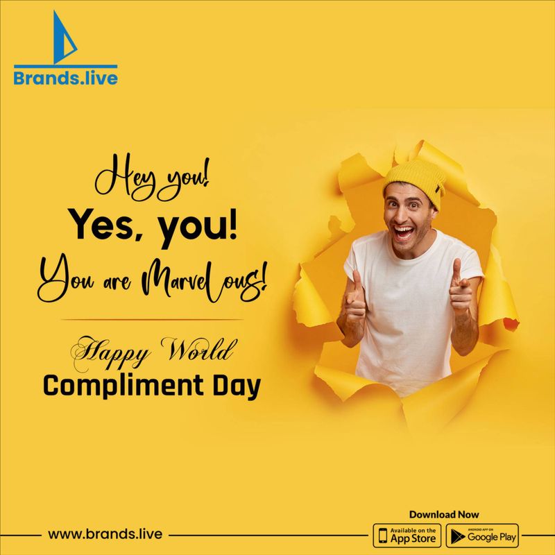 World Compliment Day Poster - Free Download with Brands.live
