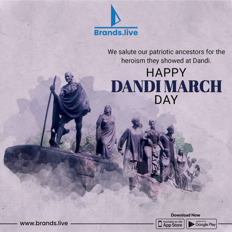 Step into History: Download Dandi March Posters & More on Brands.live!