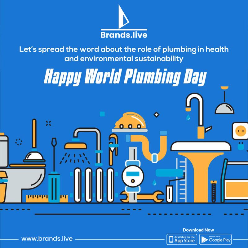 World Plumbing Day poster maker - Free Download on Brands.live