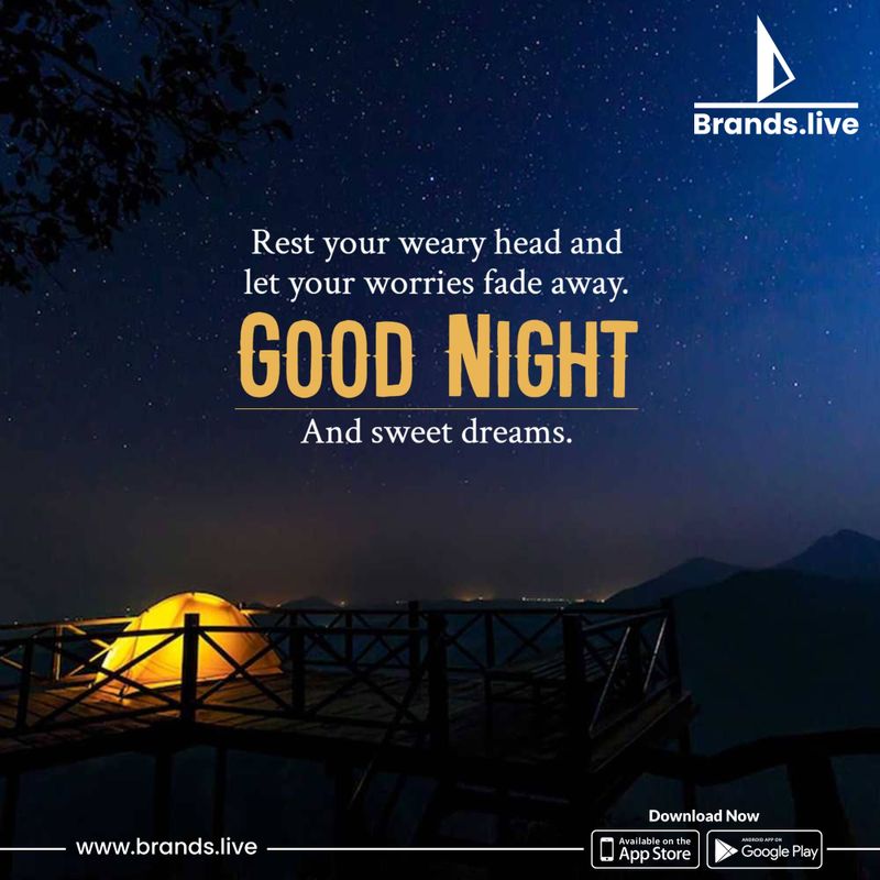 Good Night poster maker - Free Download on Brands.live
