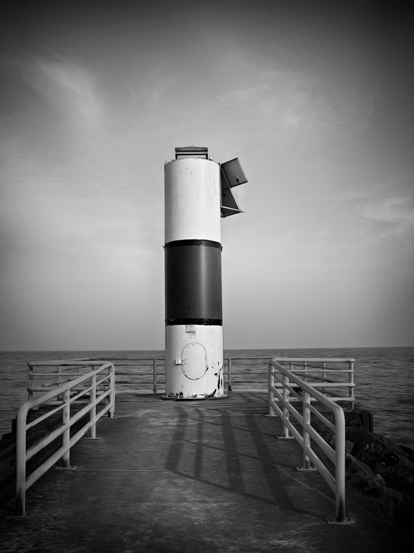 Structure at End of Breakwater - Two Rivers - Wisconsin