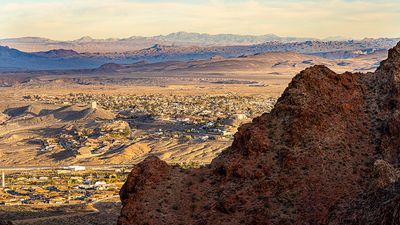 Looking down on Boulder City, Nevada 
