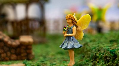 Flower girl fairy at the fairy wedding.