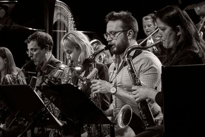Saxophone section
