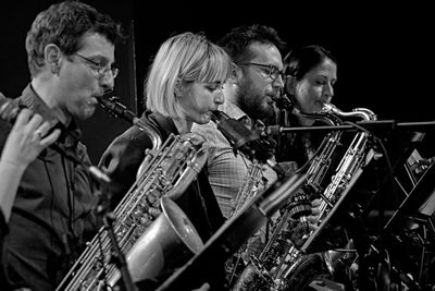 Saxophone section
