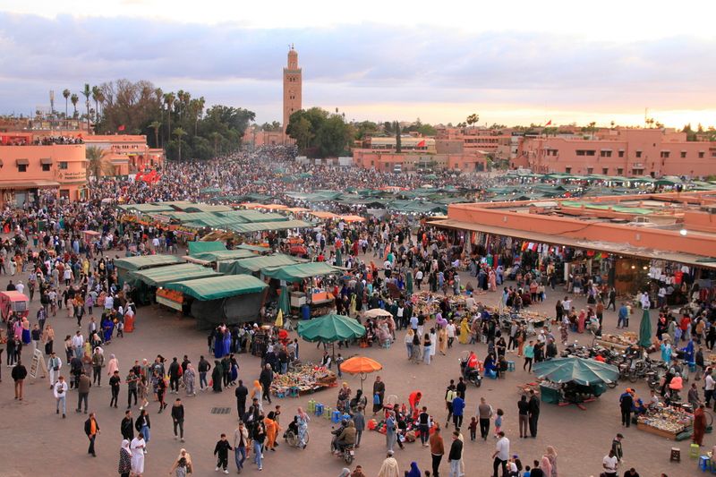 Jemaa el-Fnaa - square and market place