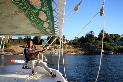 Sailing by felucca