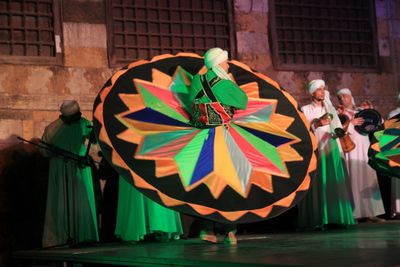 Egyptian tanoura dancers