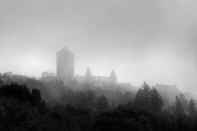 November Fog at the Castle on the Hill