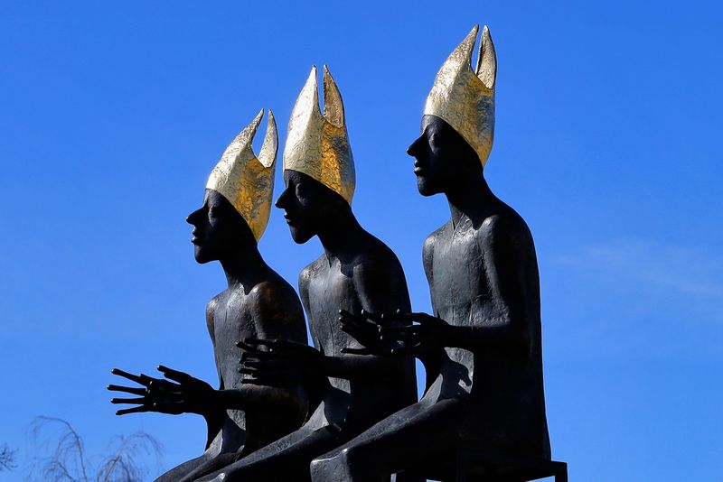 Bronze Sculptures -Three Bishops