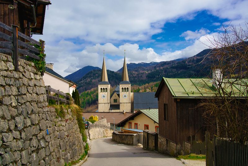 Walking down to the Church