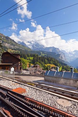 Wengen train station