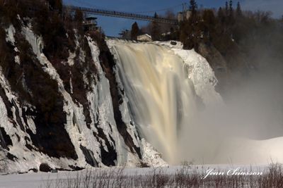 ( Parc de la Chute-Montmorency ) Montmorency Falls ( 272 feet )