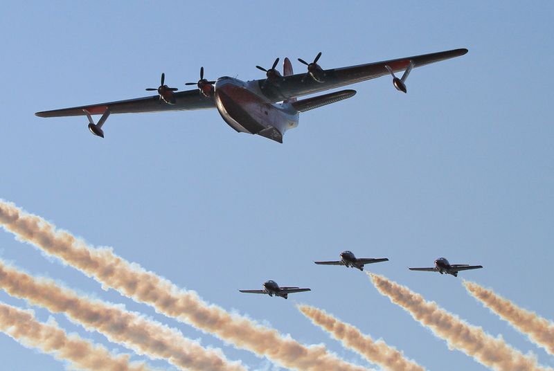 First Fly Over with Snowbirds