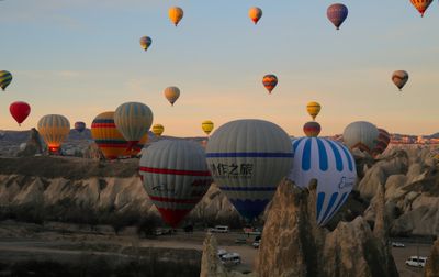 Hot air balloon - Fairy chimneys in Uhisar, Cappadocia.