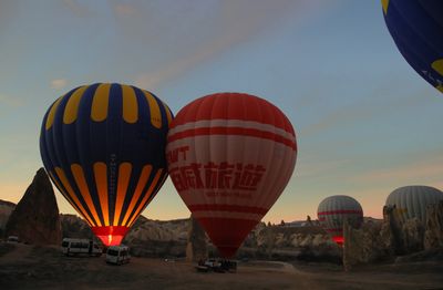 Cappadocia hot air balloon - setup done 