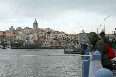 Fishing on the Galata Bridge