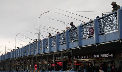 Fishermen at the Galata Bridge