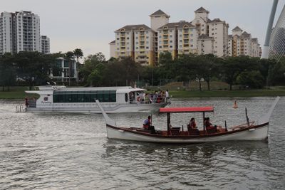 Boats at PutraJaya lake